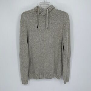 Eventide Men's Gray Marled Knit French Terry Pullover Hoodie Sweatshirt Size L